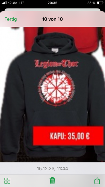 Legion of Thor- Der Nordische Geist Kapuzensweatshirt