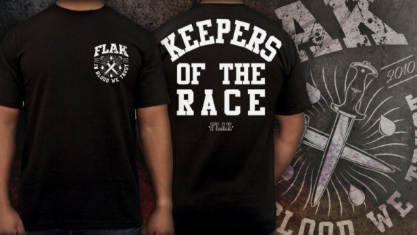 FLAK- KEEPERS OF THE RACE T-SHIRT SCHWARZ