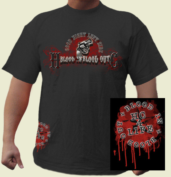 BLOOD IN- BLOOD OUT T-SHIRT SCHWARZ