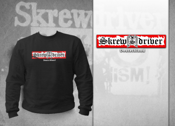 SKREWDRIVER- DEUTSCHLAND PULLOVER SCHWARZ