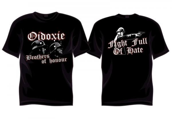 OIDOXIE- BROTHERS T-SHIRT SCHWARZ